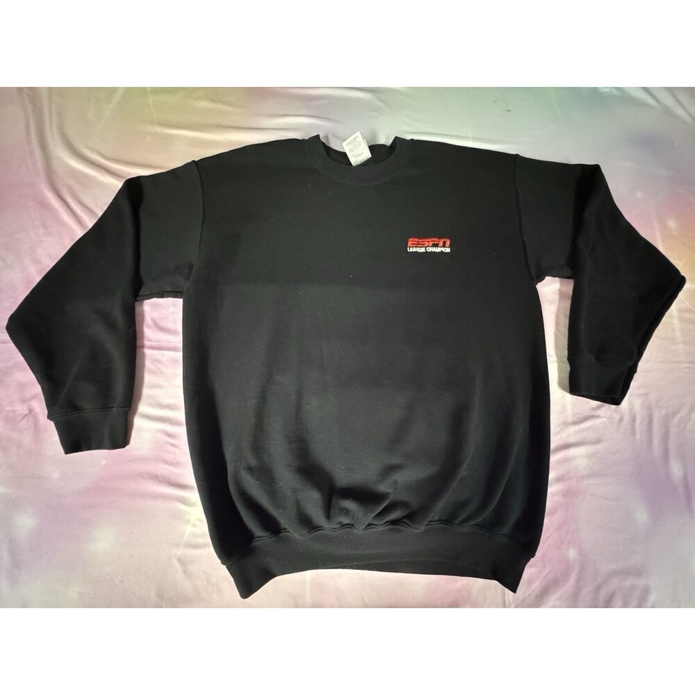 ESPN League Champion fantasy league crew neck sweatshirt size L Gildan